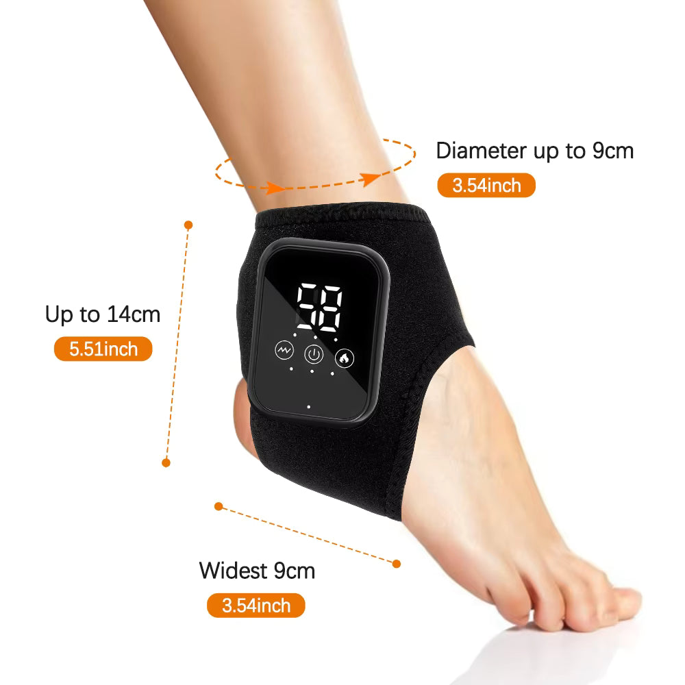 Smart Heated Ankle & Foot Massager with Vibration & Touchscreen Control
